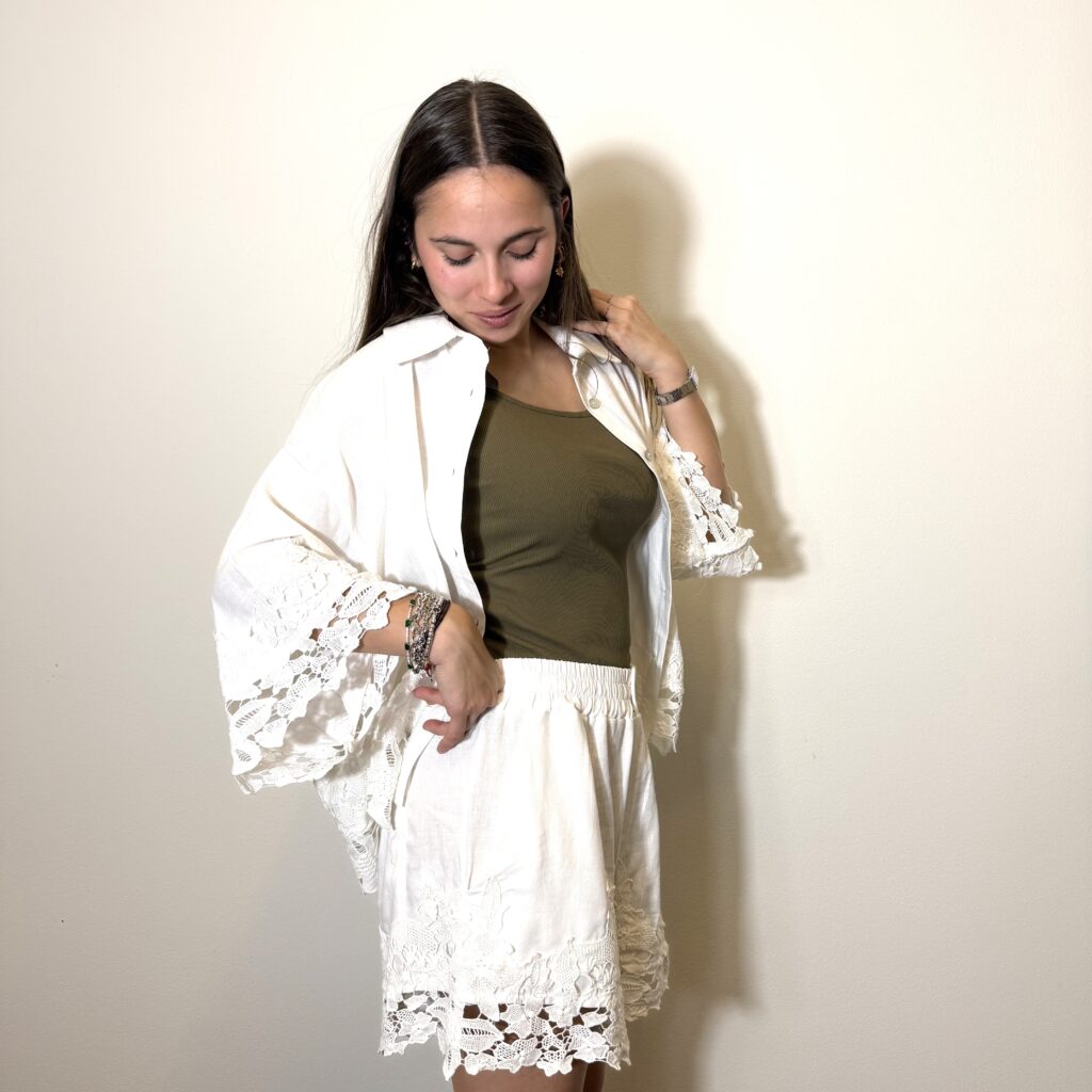 Camicia pizzo Lumina