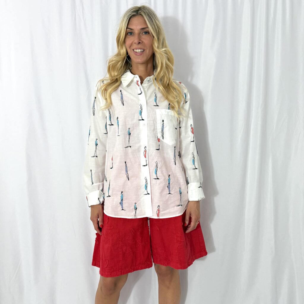 Camicia stampe umane Lumina