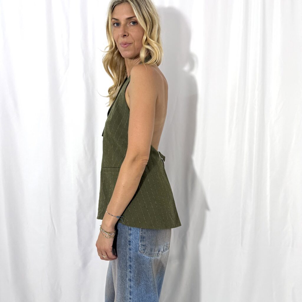 Gilet gessato Lumina