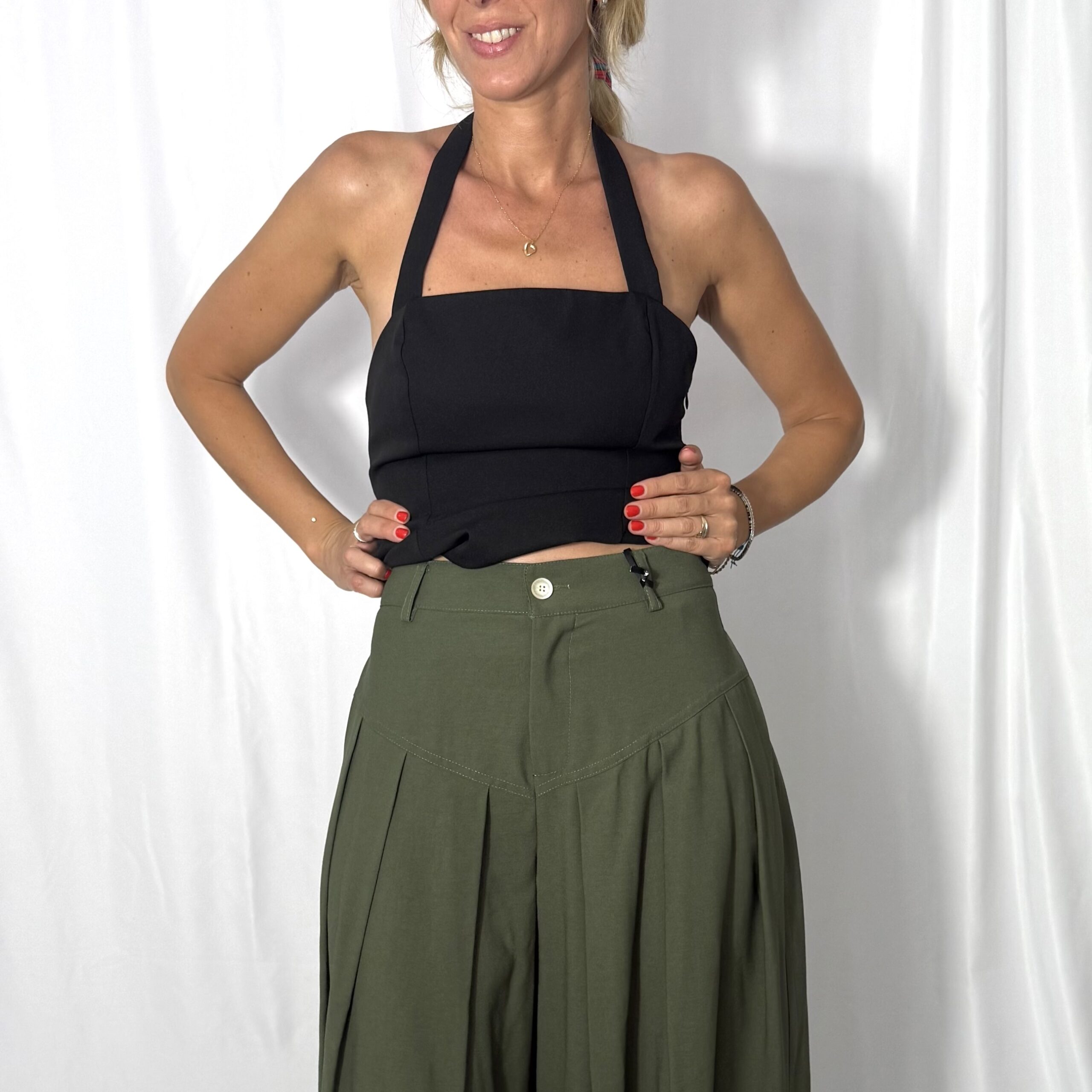 Pantaloni Wide-Leg Lumina