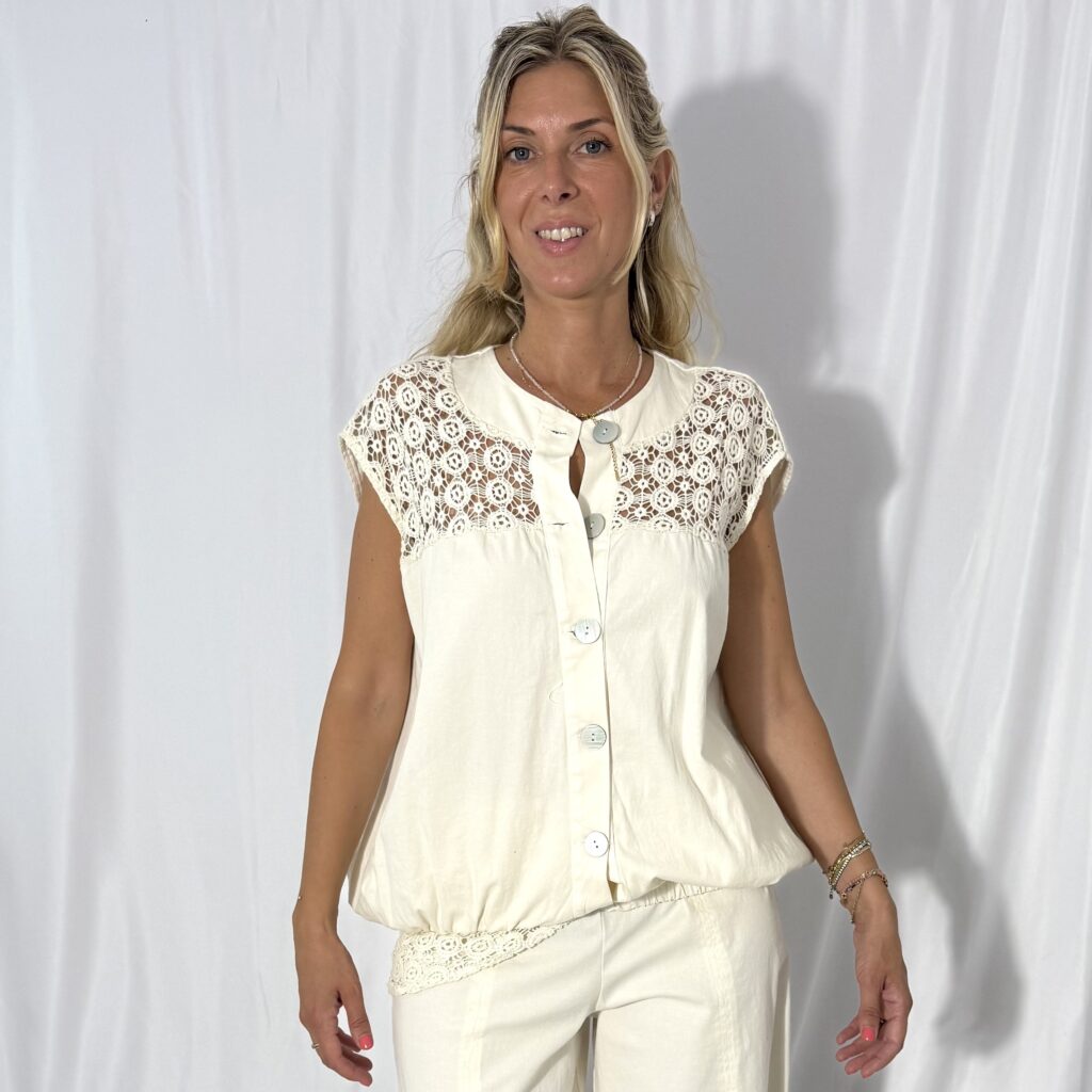 Gilet bomber con crochet Susy Mix