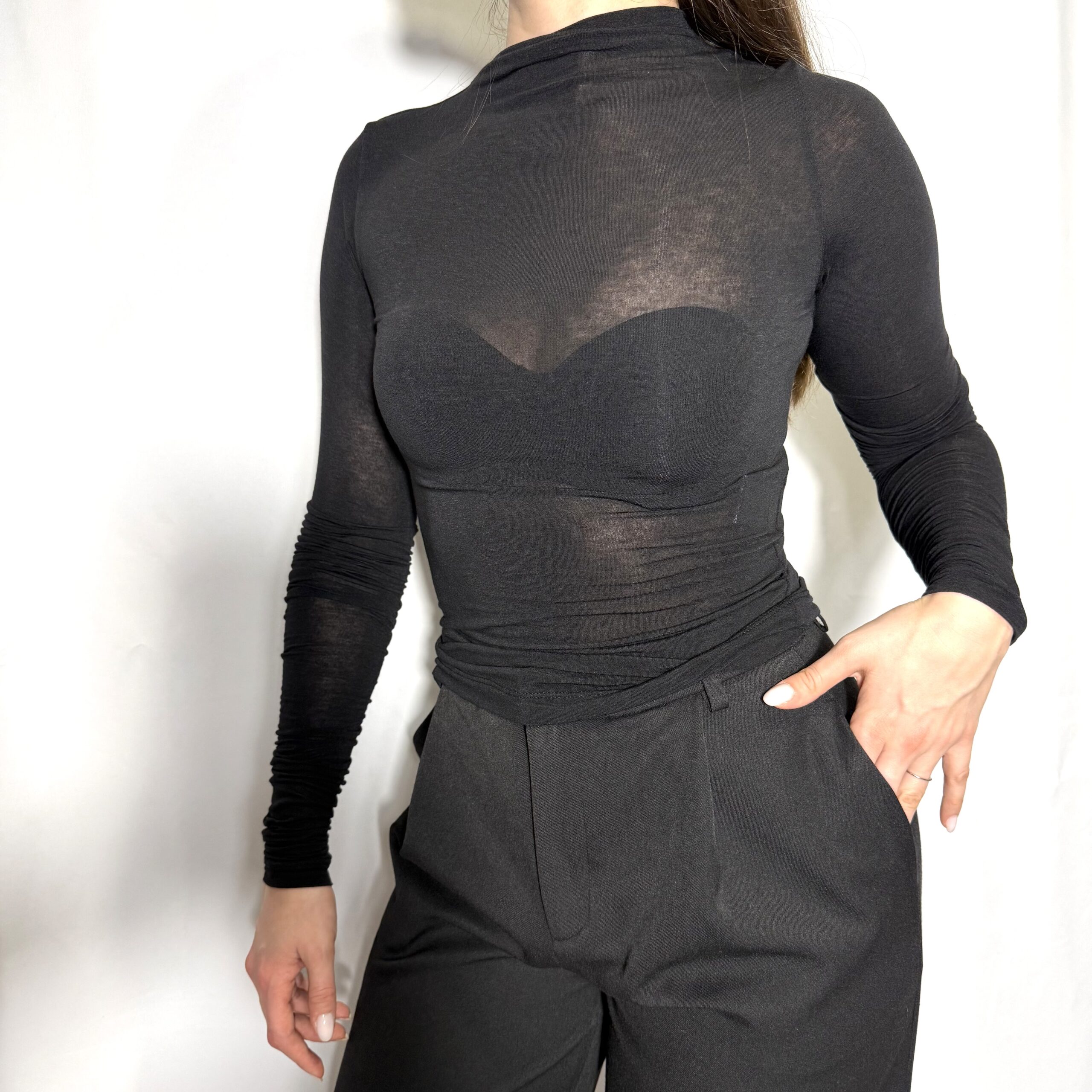 T-Shirt Maniche Arricciate Lumina