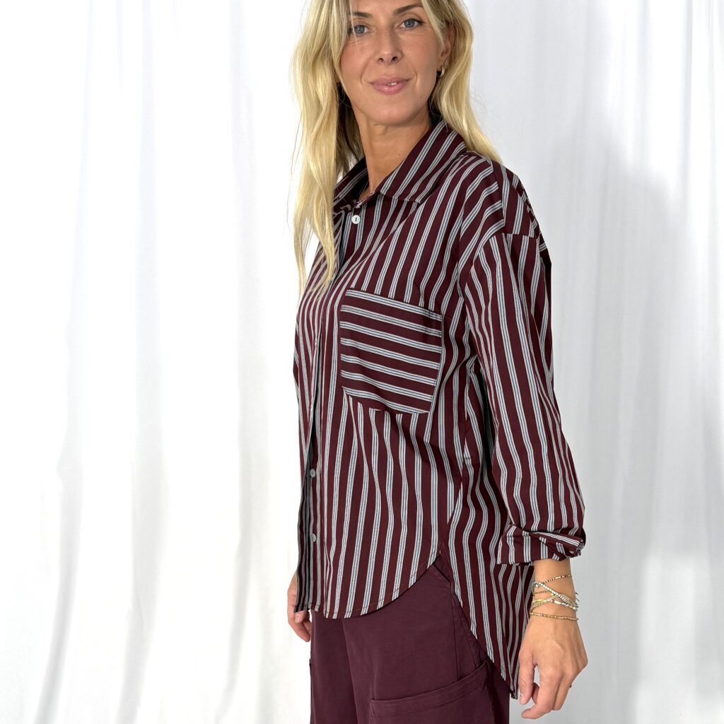 Camicia Boyfriend Righe DUDA